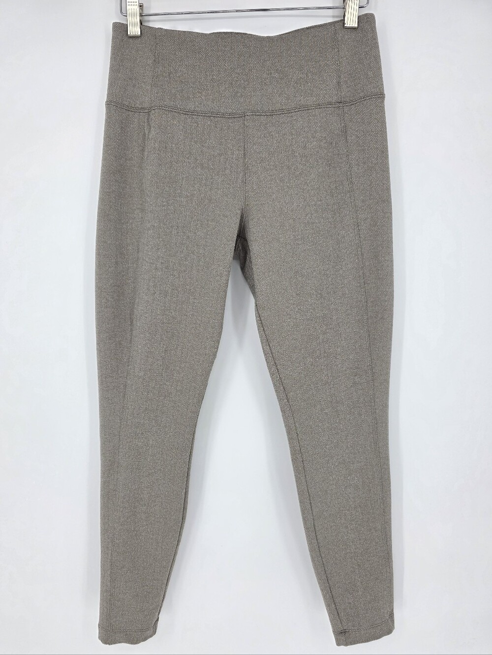 Athleta‎ Delancey Herringbone Tight Leggings Tan Beige Medium